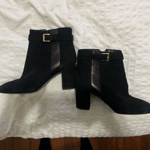 Kate Spade Black Suede Booties